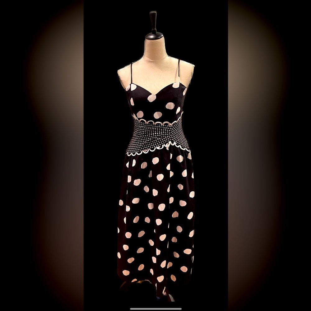 Vintage Patty O’Neil “special times collection” polka dot retro dress